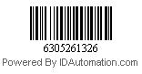 6305261326